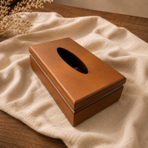 جعبه دستمال شياردار فندقى