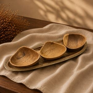 ست اردو خوری پياله سه عددی WOOD - مدل12