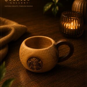 فنجان چوبی گرد كوچك